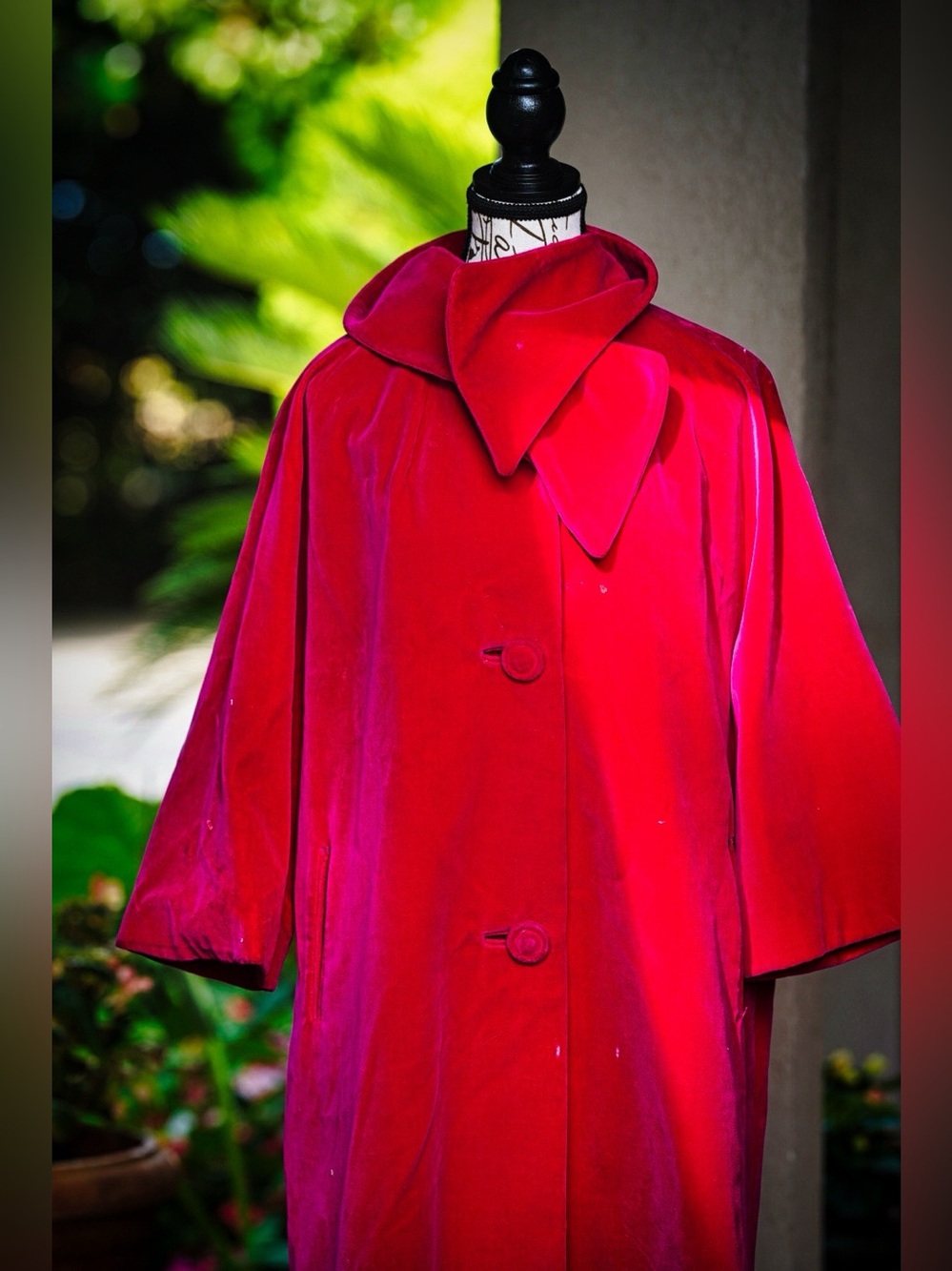 Sport Ease Fashions Red Velvet Coat – Made in Canada - Picture 6 of 12